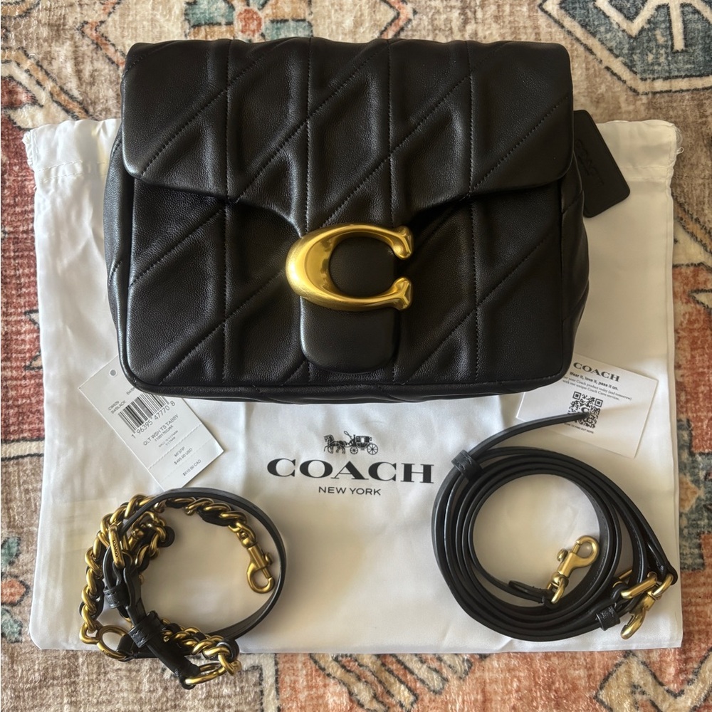 Coach Quilted Time Square Tabby